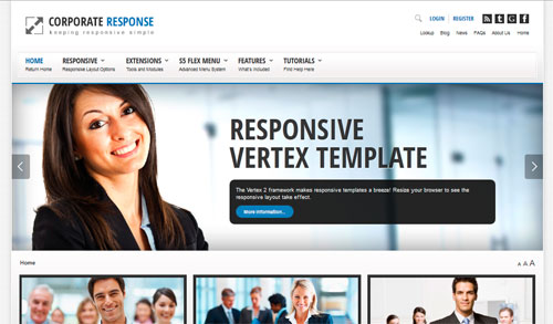 S5 Corporate Response - бизнес шаблоны joomla